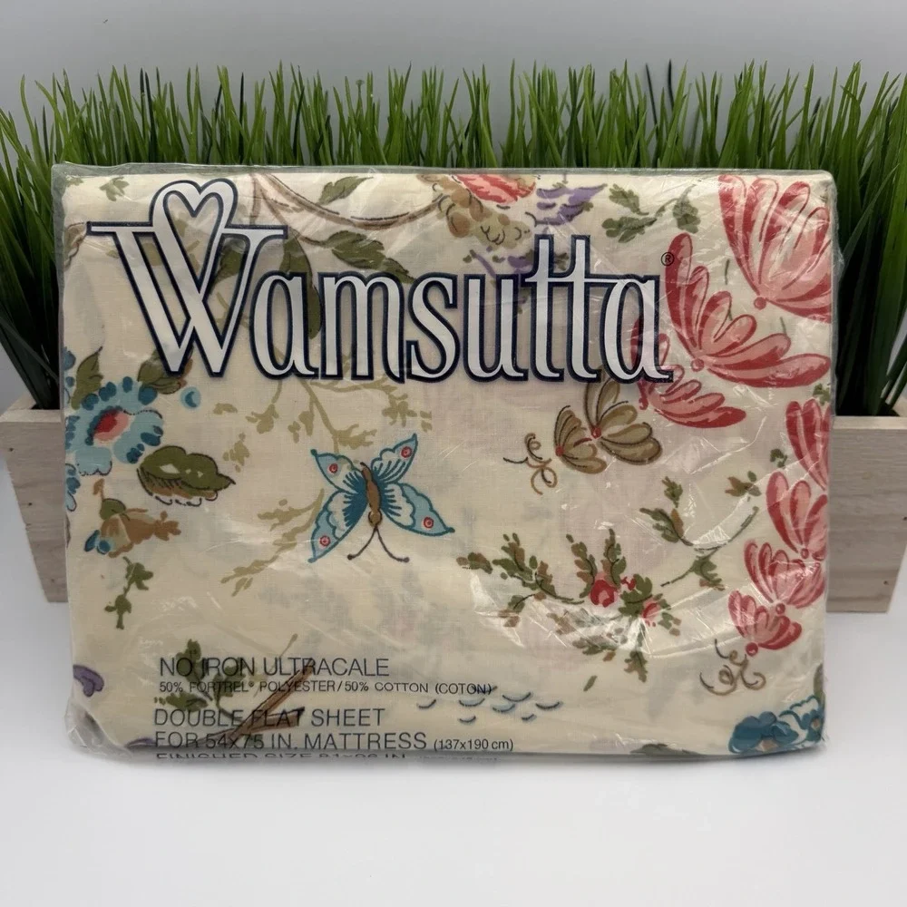 Vintage Wamsutta CHINA VISTA Ultracale Double Flat Sheet